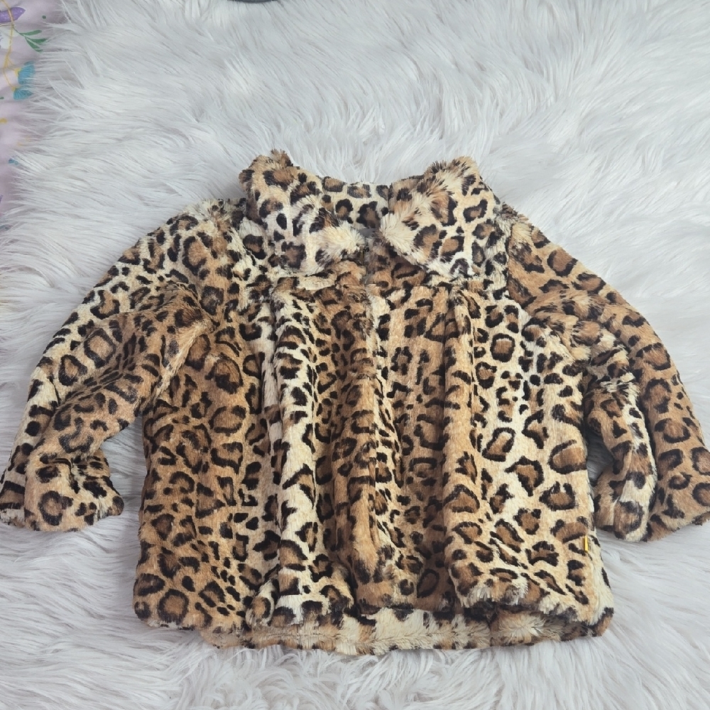 Peace Of Cake Leopard Coat Sz 8/10